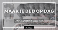 Waarom bed opmaken?