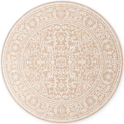 Dubbelzijdig Buitenkleed Kona Rond - Beige