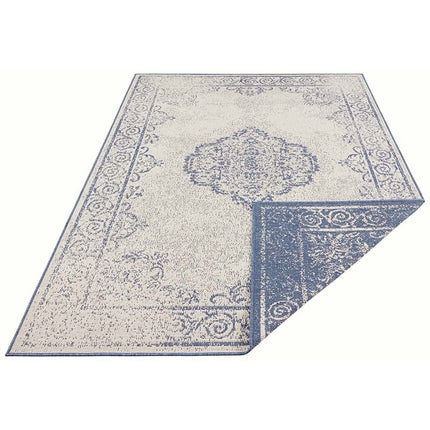 Dubbelzijdig Buitenkleed Triomphe - Blauw/Crème
