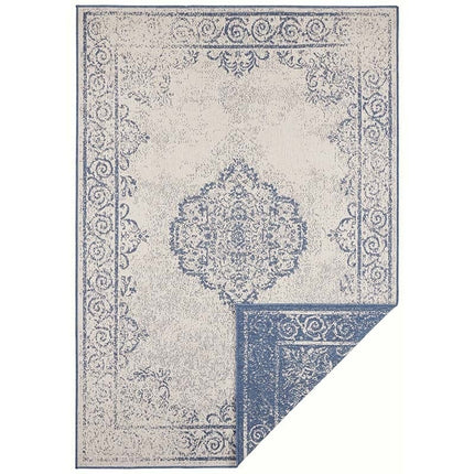 Dubbelzijdig Buitenkleed Triomphe - Blauw/Crème