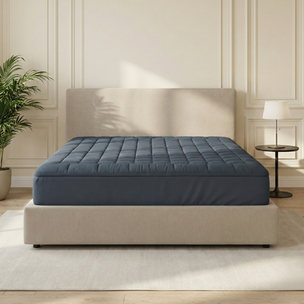 Wasbare Topper & Hoeslaken in 1 – Ultiem Slaapcomfort - Antraciet