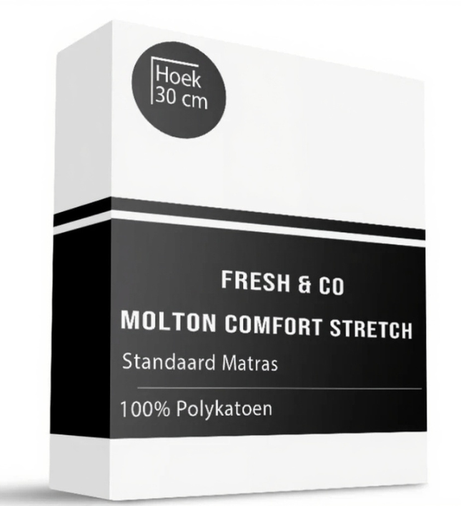 Molton Hoeslaken Comfort Stretch - Standaard Matras