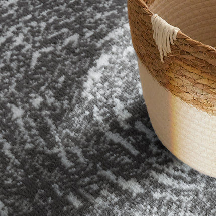 Vloerkleed Cavallo Rond - Creme grijs