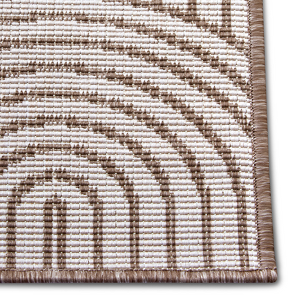 Dubbelzijdig Buitenkleed Flatweave - Taupe