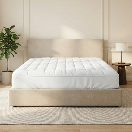 Wasbare Topper & Hoeslaken in 1 – Ultiem Slaapcomfort - Wit