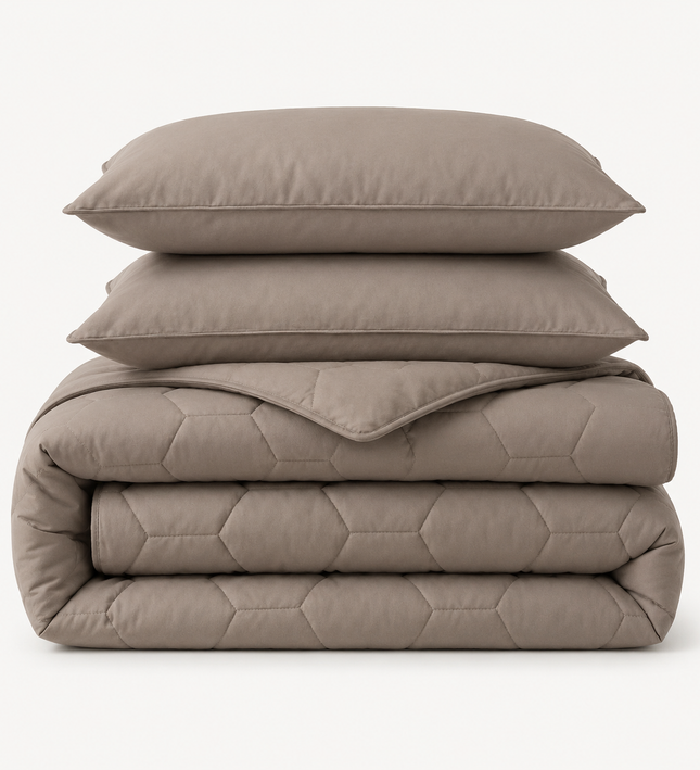 Easy Dekbed Zonder Overtrek - Taupe