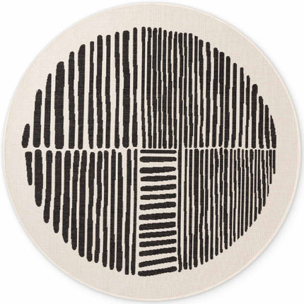 Ted Baker Vloerkleed Bounds Rond - Zwart Wit