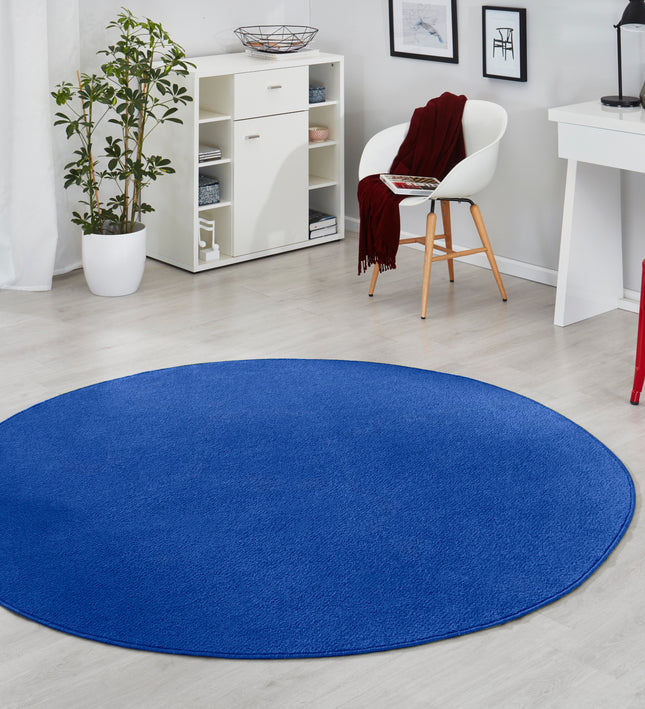 Vloerkleed Fancy Rond - blauw