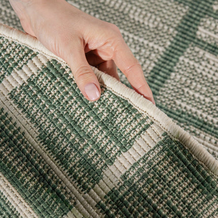 Ted Baker Vloerkleed Crouch Rond - Groen Wit