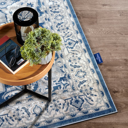 Vloerkleed Gabrielle Rechthoekig - Cremeblauw
