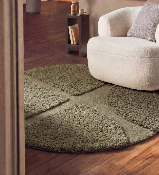Ted Baker Vloerkleed Jasper Rond - Groen