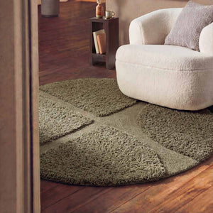Ted Baker Vloerkleed Jasper Rond - Groen
