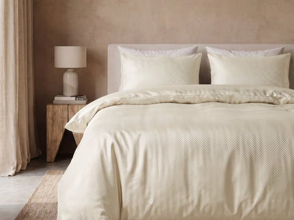 Dekbedovertrek Satin Point - Creme