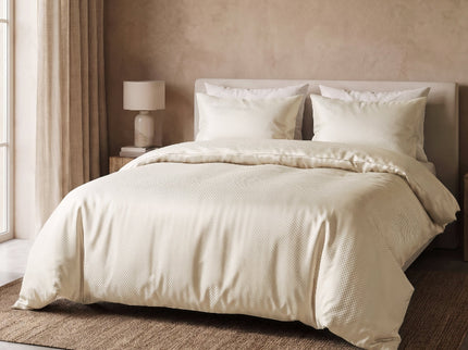 Dekbedovertrek Satin Point - Creme