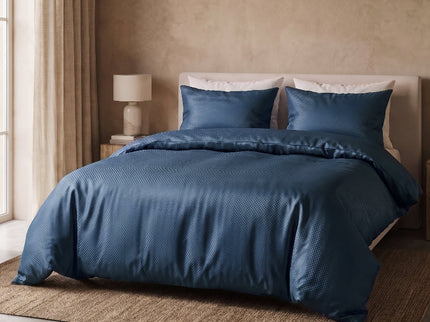 Dekbedovertrek Satin Point - Navy
