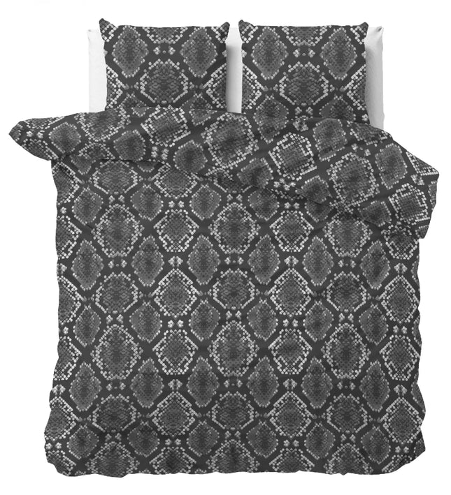 Dekbedovertrek Riley Cotton blend - Antraciet