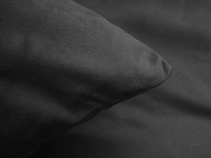 Dekbedovertrek Velvet Uni - Antraciet