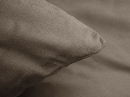 Dekbedovertrek Velvet Uni - Taupe/Grijs