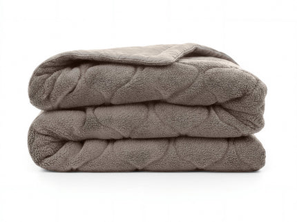 Lazy Dekbed Zonder Overtrek - Teddy - Taupe/Grijs