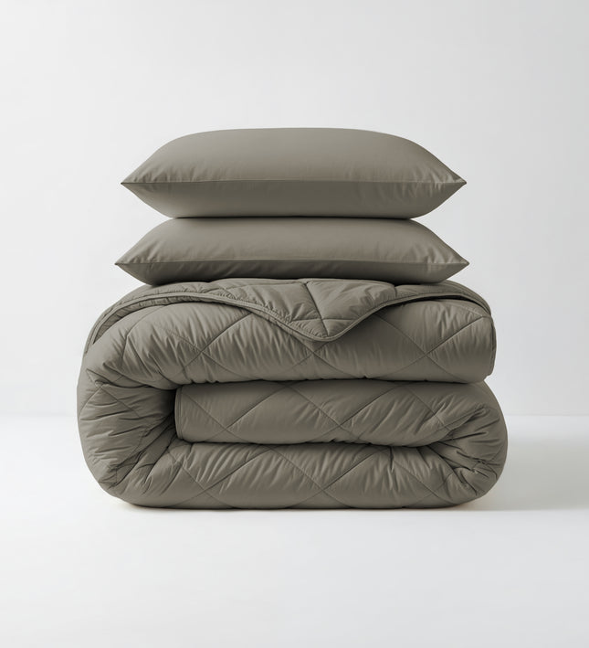 Lazy Dekbed Zonder Overtrek - Kaki