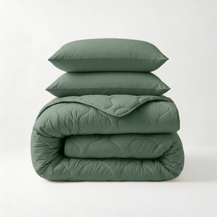 Lazy Dekbed Zonder Overtrek - Groen