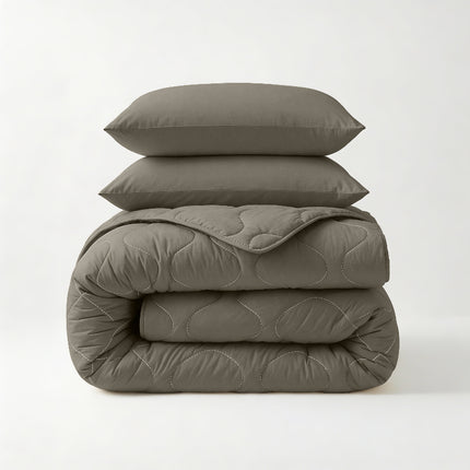 Lazy Dekbed Zonder Overtrek - Kaki