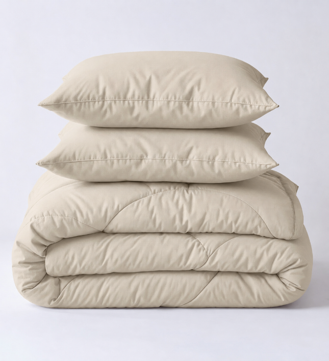 Lazy Dekbed Zonder Overtrek - Licht Taupe