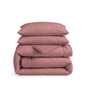 Easy Dekbed Zonder Overtrek Uni - Mauve