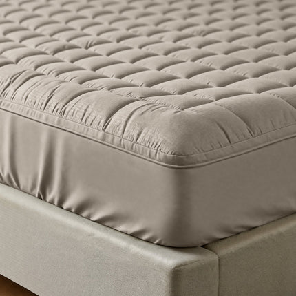 Wasbare Topper & Hoeslaken in 1 – Ultiem Slaapcomfort - Taupe/Beige