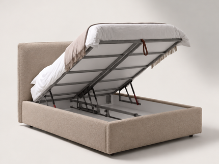 Boxspring met opbergruimte Modena - Taupe