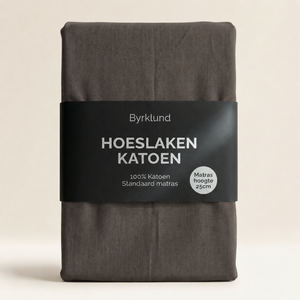 Hoeslaken Katoen - Antraciet