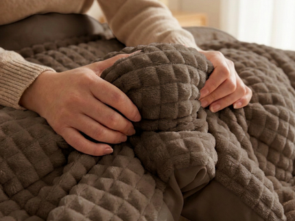 Easy Dekbed Zonder Overtrek Teddy Check - Bruin