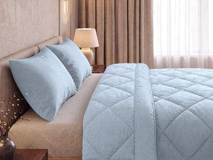 Easy Dekbed Zonder Overtrek Uni - Blauw