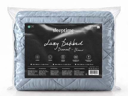 Easy Dekbed Zonder Overtrek Uni - Blauw