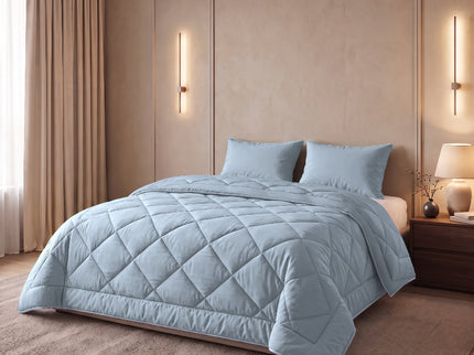 Easy Dekbed Zonder Overtrek Uni - Blauw