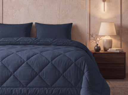 Easy Dekbed Zonder Overtrek Uni - Navy