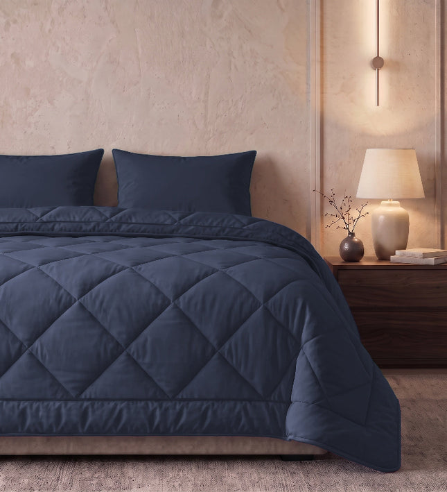 Easy Dekbed Zonder Overtrek Uni - Navy
