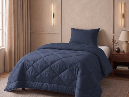 Easy Dekbed Zonder Overtrek Uni - Navy