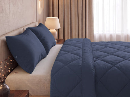 Easy Dekbed Zonder Overtrek Uni - Navy