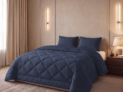 Easy Dekbed Zonder Overtrek Uni - Navy