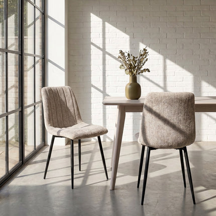 Set van 4 - Eetkamerstoel Sem - Champagne