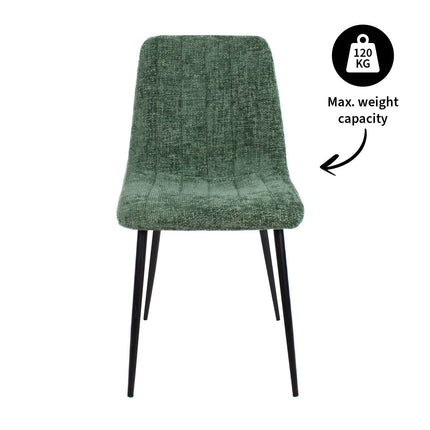 Set van 4 - Eetkamerstoel Sem - Groen