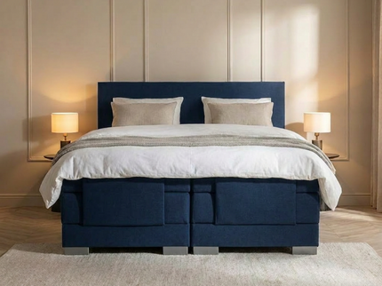 Elektrische Boxspring Julia - Navy