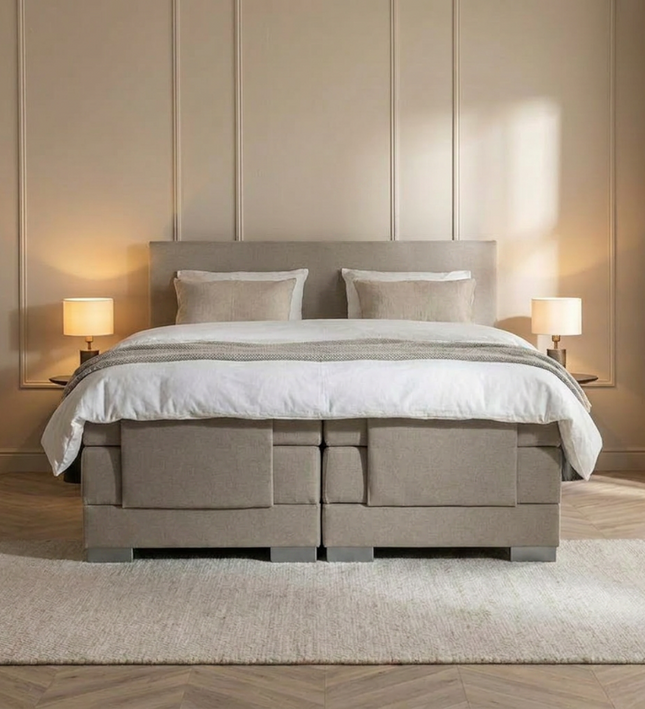 Elektrische Boxspring Julia - Beige