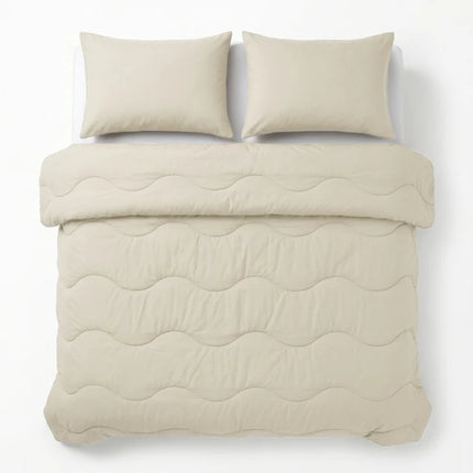 2-PACK: Kussenslopen - Katoen - Beige