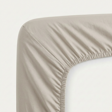 Splittopper Hoeslaken - Egyptisch Katoen Stretch - Crème