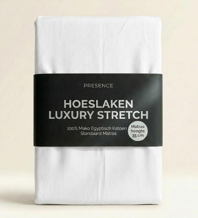Hoeslaken - Mako Jersey Katoen - Wit