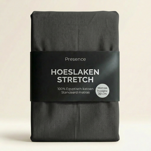 Hoeslaken - Egyptisch Katoen Jersey Stretch - Antraciet
