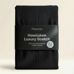 Topper Hoeslaken - Egyptisch Katoen Jersey Stretch - Antraciet