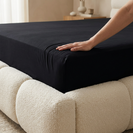 Hoeslaken - Egyptisch Katoen Jersey Stretch - Antraciet